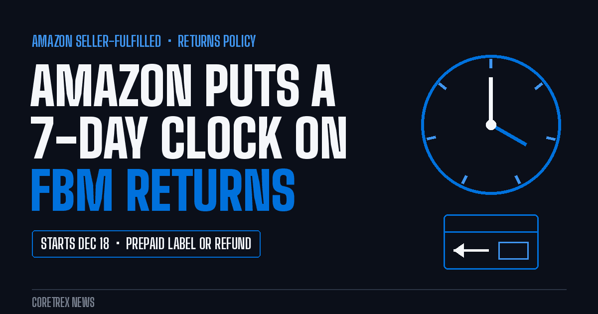Amazon Puts a 7-Day Clock on FBM Returns