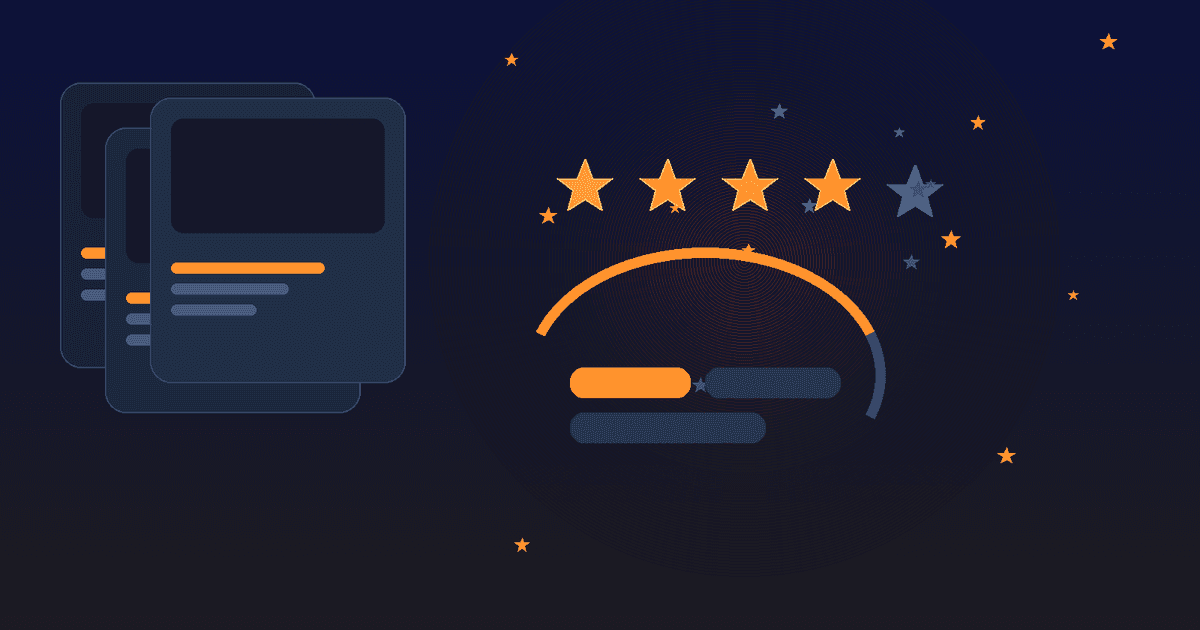 Amazon Review Requests ads, star ratings concept